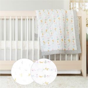 aden + anais Essentials 3-Piece Crib Bedding Set, Alphabet Animals